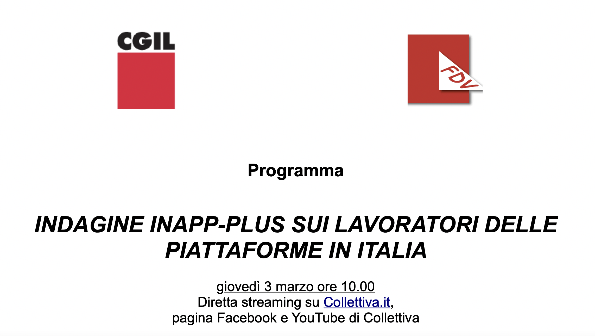 Indagine INAPP-PLUS sui lavoratori delle piattaforme in Italia